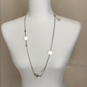 Lia Sophia Silver Convertible Silver Necklace